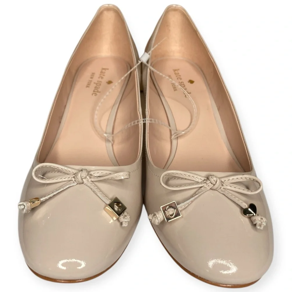 Kate Spade New York 10 Bev Bette Bow Tusk Patent Leather Block Heels - Picture 8 of 16
